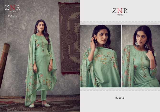 Znr Phool Jam Cotton Fancy Festive Wear Designer Salwar Suits Collection